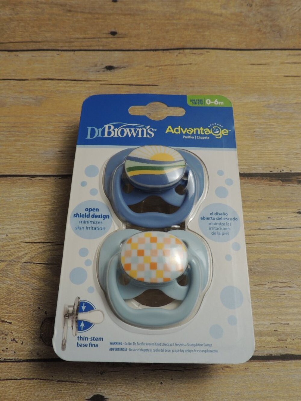 Dr Brown's Advantage Pacifier 2pk NEW